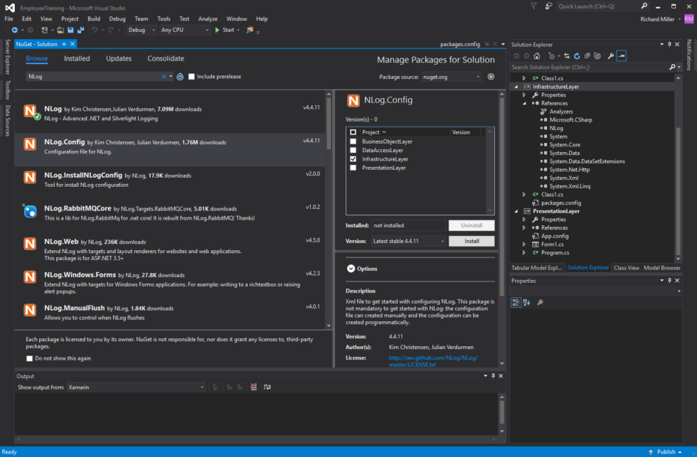 Creating Complex Solutions in Visual Studio – Part II: Logging | Pulp ...