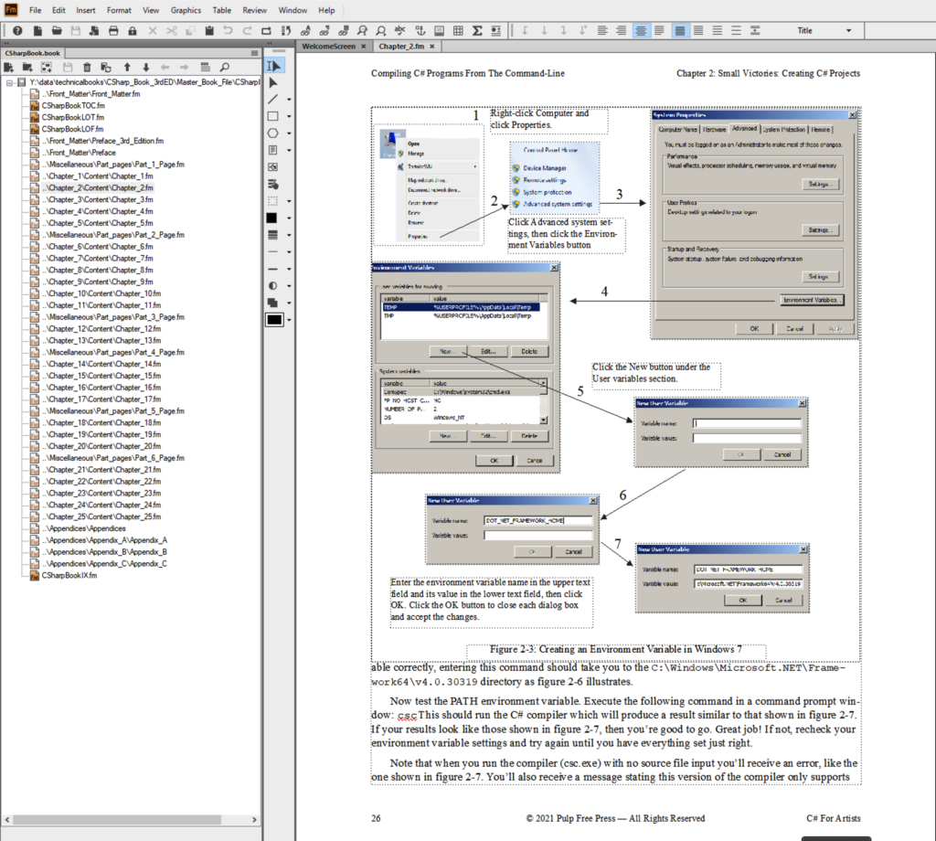 Body Page from Chapter 2 of C# For Artists