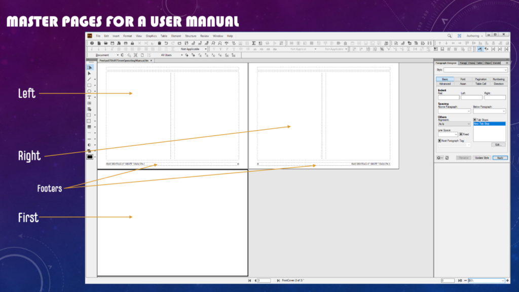 User Manual Master Pages